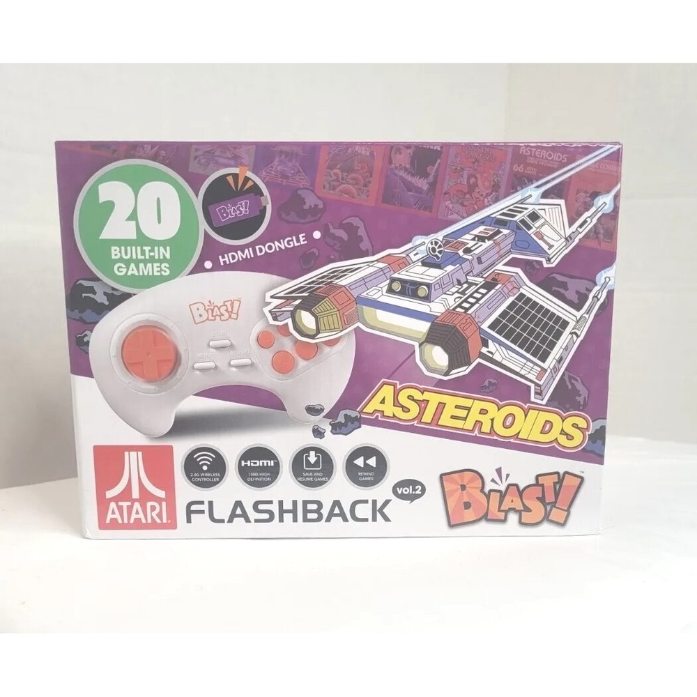 ATARI FLASHBACK BLAST VOL 2 ASTEROIDS RETRO VIDEO GAME CONSOLE 20‎ GAMES NIB